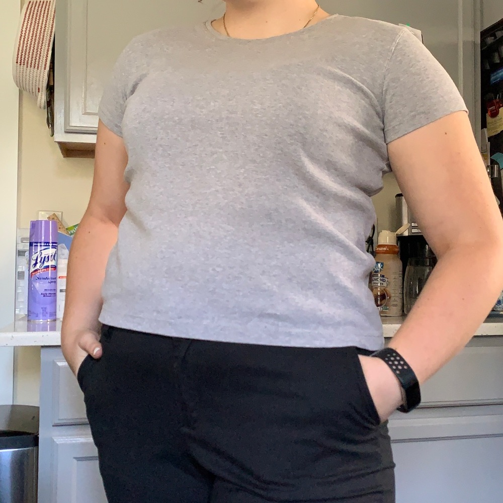 basic grey dockers tshirt